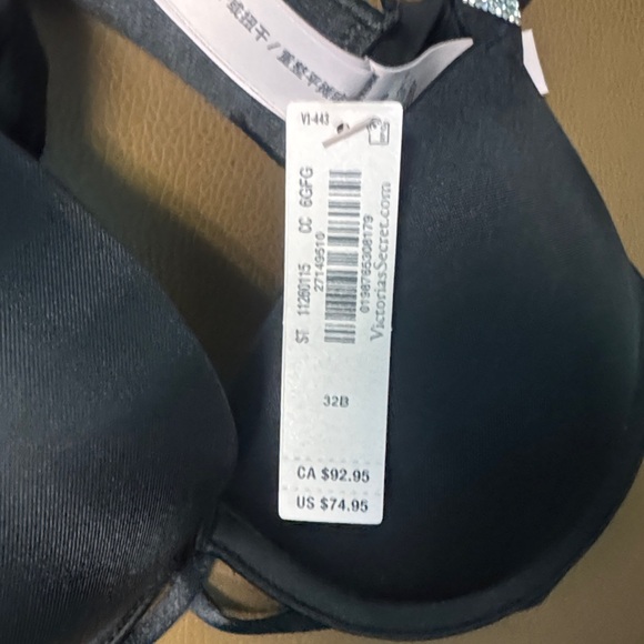 Victoria's Secret Rhinestone Bra with Logo Straps - Picture 2 of 5